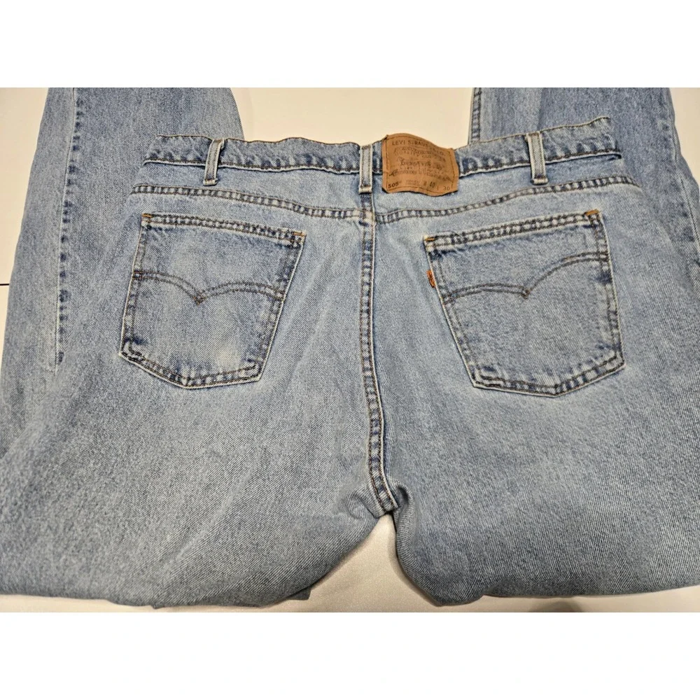 Levi's‎ Orange Tab 505 Light Wash Straight Leg Jeans Men's 36x30 Vintage USA